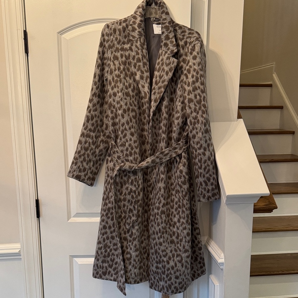 Leopard Print Women's Coat NWT Size Large Tall